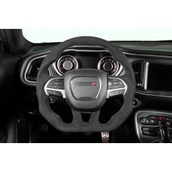 PartzBiz CM CH950-18 - Drake Muscle Cars Steering Wheel - Alcantara Wrapped