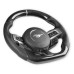 PartzBiz CM: MU950-09-Drake Muscle Cars Steering Wheel - Carbon Fiber with Leather Grips