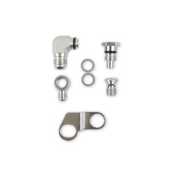 PartzBiz CM PS0003ERL - Earl's Remote Reservoir Adapter Kit สำหรับ Saginaw Type II ปั๊มพวงมาลัยพาวเวอร์ - 10 AN Inlet & - 6 AN Outlet Banjo PartzBiz CM PS0003ERL - Earl's Remote Reservoir Adapter Kit สำหรับ Saginaw Type II ปั๊มพวงมาลัยพาวเวอร์ - 10 AN Inlet & - 6 AN Outlet Banjo