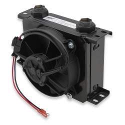 PartzBiz CM FP219ERL - Earl's UltraPro Oil Cooler w/ Fan Pack - Black - 19 Rows - Narrow Cooler - 10 O-Ring Boss Female Ports PartzBiz CM FP219ERL - Earl's UltraPro Oil Cooler w/ Fan Pack - Black - 19 Rows - Narrow Cooler - 10 O-Ring Boss Female Ports