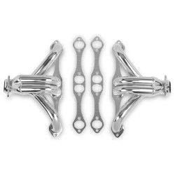 PartzBiz CM 11705-7FLT - Flowtech Block Hugger Header - Stainless Steel