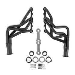PartzBiz CM 11100FLT - Flowtech Long Tube Header - Black Painted -1-5/8 in. x 3.0 in.
