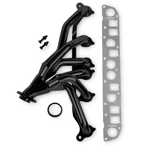 PartzBiz CM: 92002FLT-Flowtech Shorty Header - Black Painted