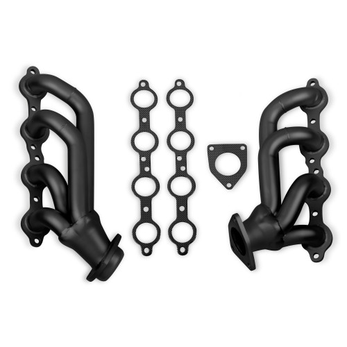 PartzBiz CM: 91843FLT-Flowtech Shorty Headers - Black Painted