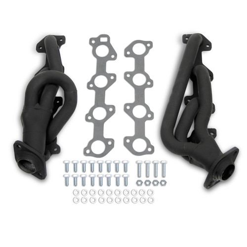 PartzBiz CM: 91944FLT-Flowtech Shorty Headers - ทาสีดำ