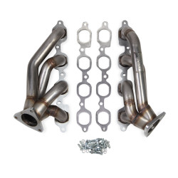 PartzBiz CM 11547FLT - Flowtech Shorty LT Headers - Natural Finish