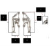 PartzBiz CM: 11572FLT-Flowtech Small Block Chevy Turbo Headers - Natural Finish