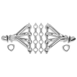 PartzBiz CM 11706-1FLT - Flowtech Tight Fit Block Hugger Headers - เคลือบเซรามิก