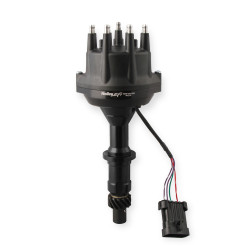 PartzBiz CM 565-207BK - ผู้จัดจำหน่าย Holley EFI Dual Sync Pontiac สีดำ