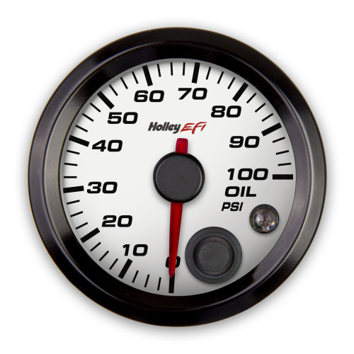 PartzBiz CM: 553-127W-เกจวัดแรงดันน้ำมันเครื่อง Holley EFI PartzBiz CM: 553-127W-เกจวัดแรงดันน้ำมันเครื่อง Holley EFI