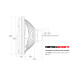 PartzBiz CM: LFRB126-Holley RetroBright LED Forward Facing Light - Classic White (3000K) HIGH-BEAM ONLY