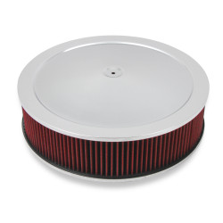 PartzBiz CM 120-4140 - 4150 Drop Base Air Cleaner Chrome w/4 PartzBiz CM 120-4140 - 4150 Drop Base Air Cleaner Chrome w/4