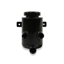 PartzBiz CM 198-212 - Holley Power Steering Remote Reservoir - Black Aluminum with Bracket