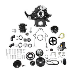 PartzBiz CM 20-292BK - Holley Premium Black Mid-Mount Complete Accessory System