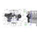 PartzBiz CM: 20-220BK-Holley Premium Mid-Mount Complete Accessory System for GM Gen V LT4 Wet Sump Engines- Black Finish