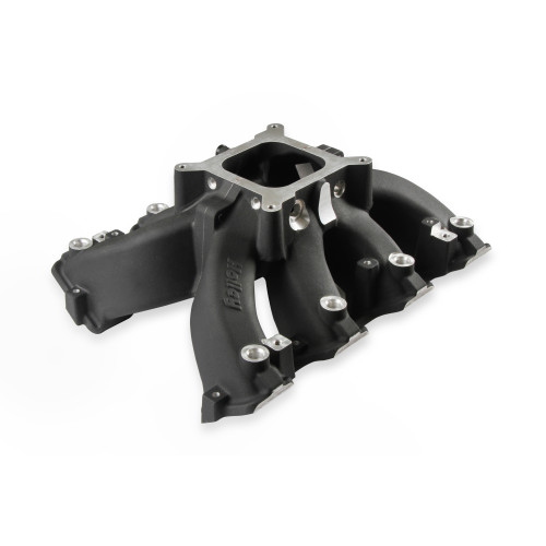 PartzBiz CM: 300-255BK-Holley Single Plane EFI  Split-Design Race Intake Manifold- GM LS1/LS2/LS6- Black