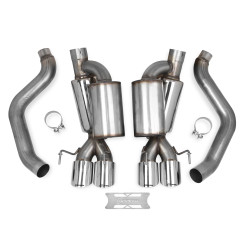 PartzBiz CM 70401312-RHKR - 2005-08 C6 CORVETTE AXLE BACK EXHAUST W/