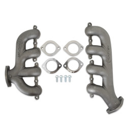 PartzBiz CM 8506HKR - Hooker BlackHeart LS Swap Exhaust Manifolds - Rear Dump SBC Exit - Natural Cast PartzBiz CM 8506HKR - Hooker BlackHeart LS Swap Exhaust Manifolds - Rear Dump SBC Exit - Natural Cast