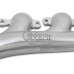 PartzBiz CM: 8502-1HKR-ท่อร่วมไอเสีย Hooker BlackHeart LS Swap - ผิวเซรามิกสีเงิน