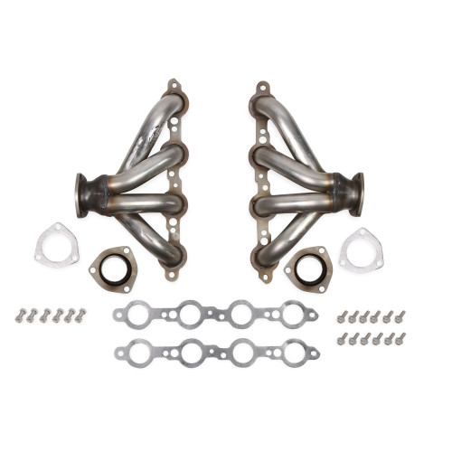 PartzBiz CM: 2314HKR-Hooker Block Hugger Header - Stainless Steel