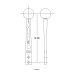 PartzBiz CM: 5389021-Hurst Billet/Plus Shifter Stick - Black/Machined