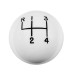 PartzBiz CM: 1630002-Hurst Shift Knob - 4-Speed Pattern - White PartzBiz CM: 1630002-Hurst Shift Knob - 4-Speed Pattern - White