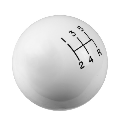 PartzBiz CM: 1630014-Hurst Shift Knob - 5-Speed Pattern - White