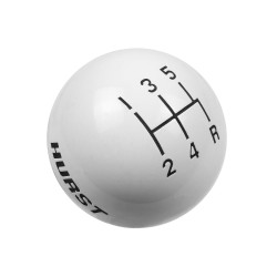 PartzBiz CM 1630025 - Hurst Shift Knob - 5-Speed Pattern - White PartzBiz CM 1630025 - Hurst Shift Knob - 5-Speed Pattern - White