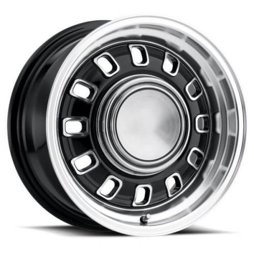 PartzBiz CM: LW60-50744A-Legendary Wheels 12 Slot - 15 x 7 in. - 4 x 4.5 - 4.25 BS - Black