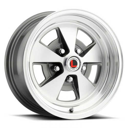 PartzBiz CM: LW67-50754B-Legendary Wheels Flat 5 - 15 x 7 in. - 5 x 4.5 - 4.25 BS - Charcoal/Machined PartzBiz CM: LW67-50754B-Legendary Wheels Flat 5 - 15 x 7 in. - 5 x 4.5 - 4.25 BS - Charcoal/Machined