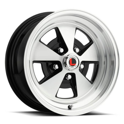 PartzBiz CM: LW67-50754A-Legendary Wheels Flat 5 - 15 x 7 in. - 5 x 4.5 - 4.25 BS - Gloss Black/Machined PartzBiz CM: LW67-50754A-Legendary Wheels Flat 5 - 15 x 7 in. - 5 x 4.5 - 4.25 BS - Gloss Black/Machined