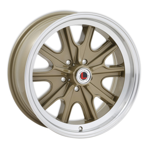 PartzBiz CM: LW90-70754F-Legendary Wheels HB45 - 17 x 7 in. -  5 x 4.5 - 4.25 BS - Gold Haze