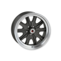 PartzBiz CM LW90-70754B - Legendary Wheels HB45 - 17 x 7 in. -  5 x 4.5 - 4.25 BS - Charcoal/Machined