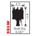 PartzBiz CM: 85840-Ford 351W Steel Gear Billet Distributor