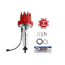 PartzBiz CM 85941 - MSD Distributor Ford FE, Steel Gear