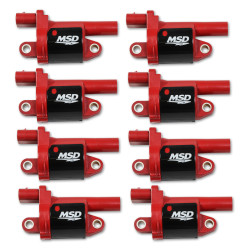 PartzBiz CM 82688 - MSD คอยล์จุดระเบิด - GM Gen V Blaster Series - เครื่องยนต์ Gen V Direct Injected - สีแดง - 8 แพ็ค - รอบ PartzBiz CM 82688 - MSD คอยล์จุดระเบิด - GM Gen V Blaster Series - เครื่องยนต์ Gen V Direct Injected - สีแดง - 8 แพ็ค - รอบ