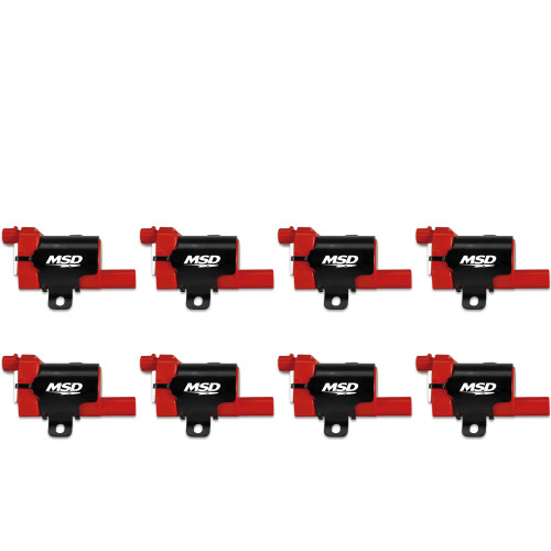 PartzBiz CM: 82638-MSD Ignition Coil - GM LS Blaster Series - L-Series Truck Engine - Red - 8-Pack PartzBiz CM: 82638-MSD Ignition Coil - GM LS Blaster Series - L-Series Truck Engine - Red - 8-Pack