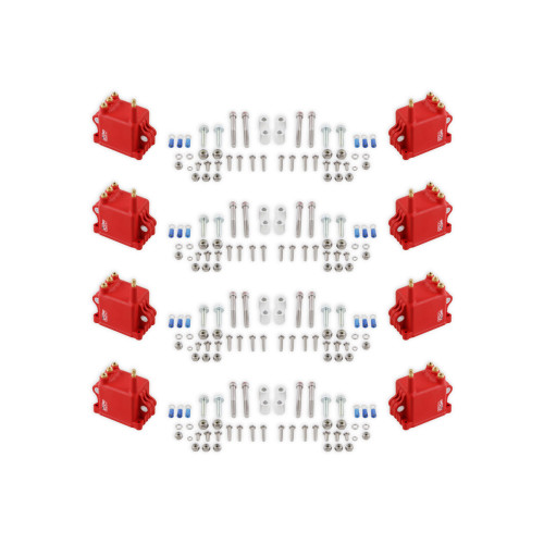 PartzBiz CM: 82808-คอยล์จุดระเบิด MSD - กำลังสูง - 8 แพ็ค - สีแดง