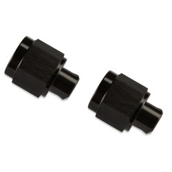 PartzBiz CM 492906-BL - Mr. Gasket -6 AN Caps (2) - Black