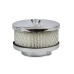 PartzBiz CM: 4354-Mr. Gasket Air Cleaner - Deep Dish - 4 Inch x 2 Inch - Chrome