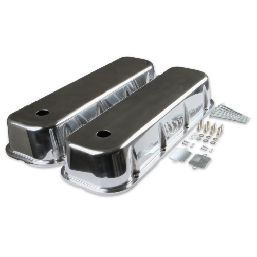PartzBiz CM: 6858G-Mr. Gasket Cast Aluminum Tall Valve Covers - Polished PartzBiz CM: 6858G-Mr. Gasket Cast Aluminum Tall Valve Covers - Polished