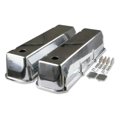 PartzBiz CM: 6873G-Mr. Gasket Cast Aluminum Tall Valve Covers - Polished PartzBiz CM: 6873G-Mr. Gasket Cast Aluminum Tall Valve Covers - Polished
