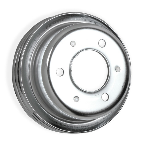 PartzBiz CM: 8830MRG-Mr. Gasket Chrome Crankshaft Pulley - Double Groove