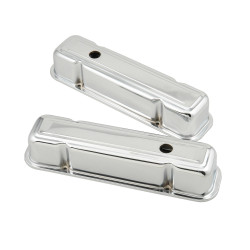 PartzBiz CM 9805 - Mr. Gasket Chrome Tall-Style Valve Covers PartzBiz CM 9805 - Mr. Gasket Chrome Tall-Style Valve Covers