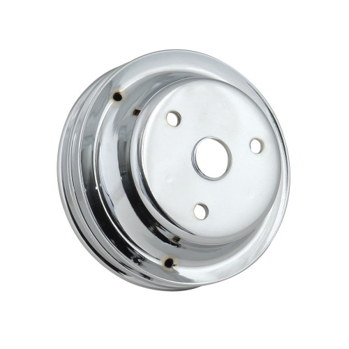 PartzBiz CM: 4977-Mr. Gasket Crankshaft Pulley - Chrome - Double Groove PartzBiz CM: 4977-Mr. Gasket Crankshaft Pulley - Chrome - Double Groove