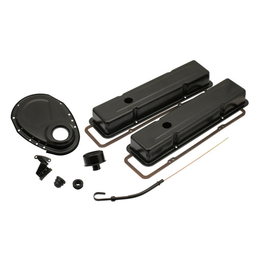 PartzBiz CM: 9834BP-Mr. Gasket Engine Dress Up Kit - Flat Black PartzBiz CM: 9834BP-Mr. Gasket Engine Dress Up Kit - Flat Black