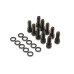 PartzBiz CM: 6876BG-Mr. Gasket Fabricated Aluminum Valve Covers - Black Finish