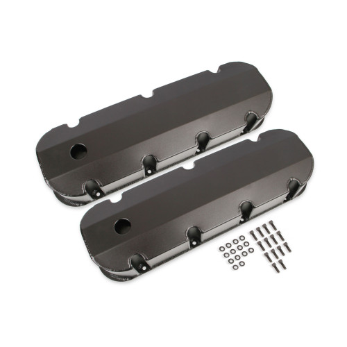 PartzBiz CM: 6832BG-Mr. Gasket Fabricated Aluminum Valve Covers - Black Finish