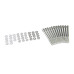 PartzBiz CM: 6860G-Mr. Gasket Fabricated Aluminum Valve Covers - Silver Finish