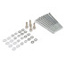 PartzBiz CM: 6864G-Mr. Gasket Fabricated Aluminum Valve Covers - Silver Finish